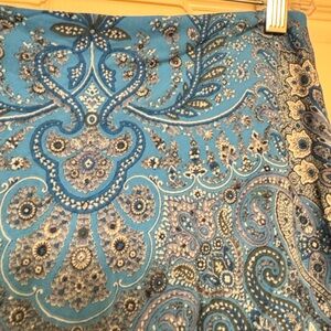 Yogal Azrouel Blue Paisley Skirt